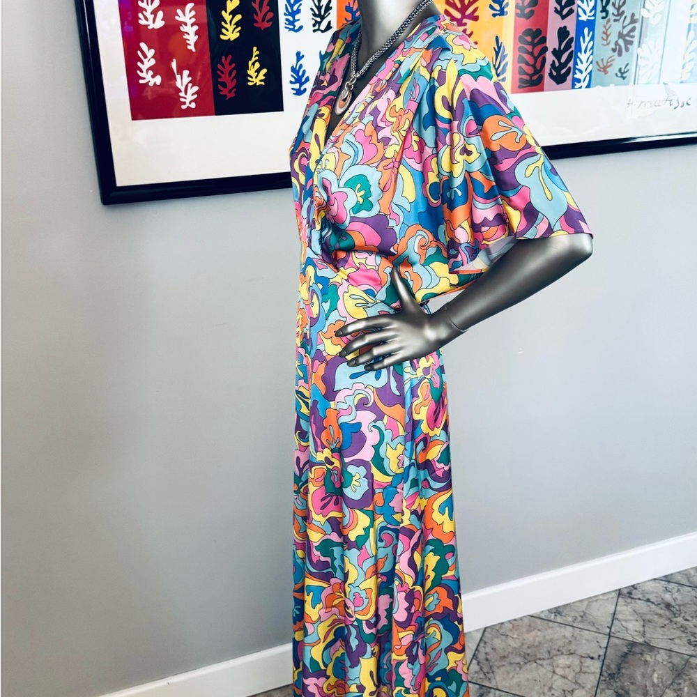 Boston Proper Multicolor Abstract Dress - Excellent Condition - Picture 8 of 16